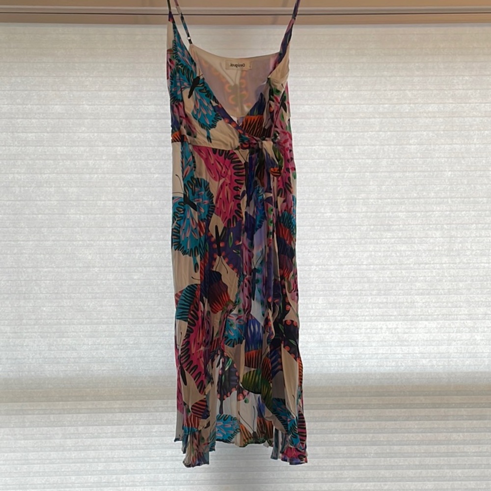 Desigual. wrap midi dress